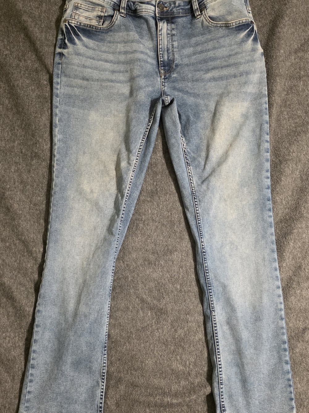 Men’s Light Blue Washed Denim Jeans